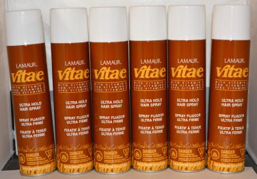 Lamaur Vita-e Ultra Hold Professional Hair Spray 80% VOC 10.5 oz (6 pack)