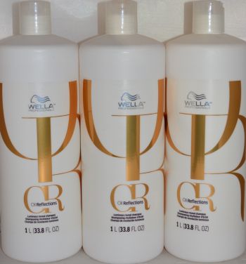 Wella Professionals Oil Reflections Luminous Reveal Shampoo 33.8 oz - 3 pack 101.4 oz