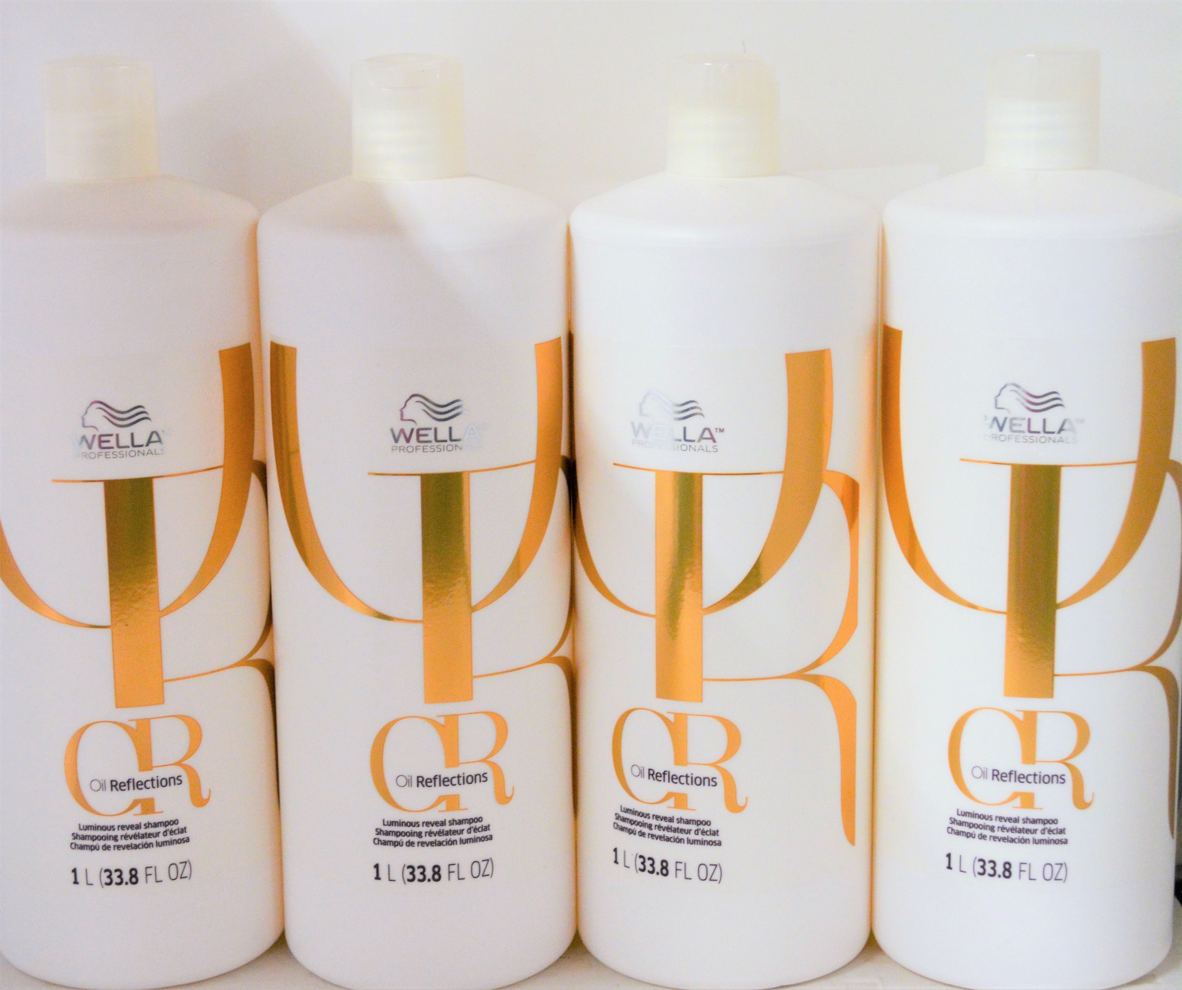 Wella Professionals Oil Reflections Luminous Reveal Shampoo 33.8 oz - 4 pack-Total 135.2 oz