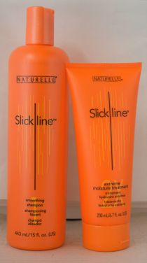 Slickline Smoothing Shampoo (15oz) & Extreme Moisture Treatment (6.7oz) - Adds Moisture to Hair