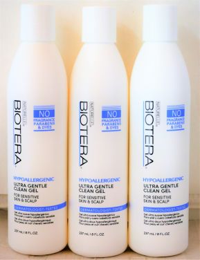 Biotera Hypoallergenic Gel - Ultra Gentle Clean Gel for Sensitive Skin & Scalp 8oz (3 pack)