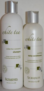 Scruples White Tea Restorative Shampoo & Soothing Conditioner - Sulfate Free