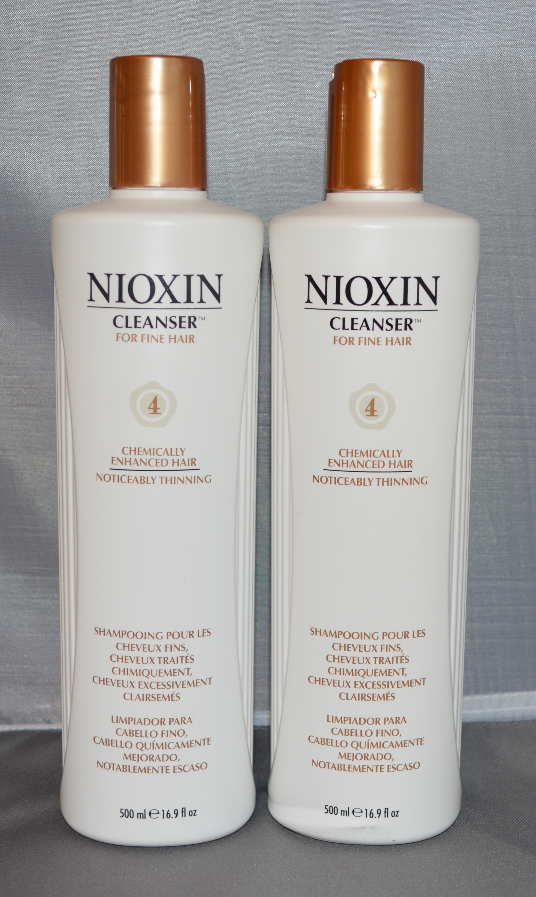 Nioxin Cleanser System 4 Fine/Treated/Noticeably Thinning Hair 16.9 oz (2 pack) Total = 33.8oz