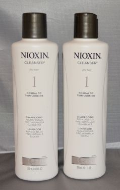 Nioxin Cleanser System 1 Fine/Normal to Thin-Looking Hair 10.1 oz (2 pack) Total = 20.2oz
