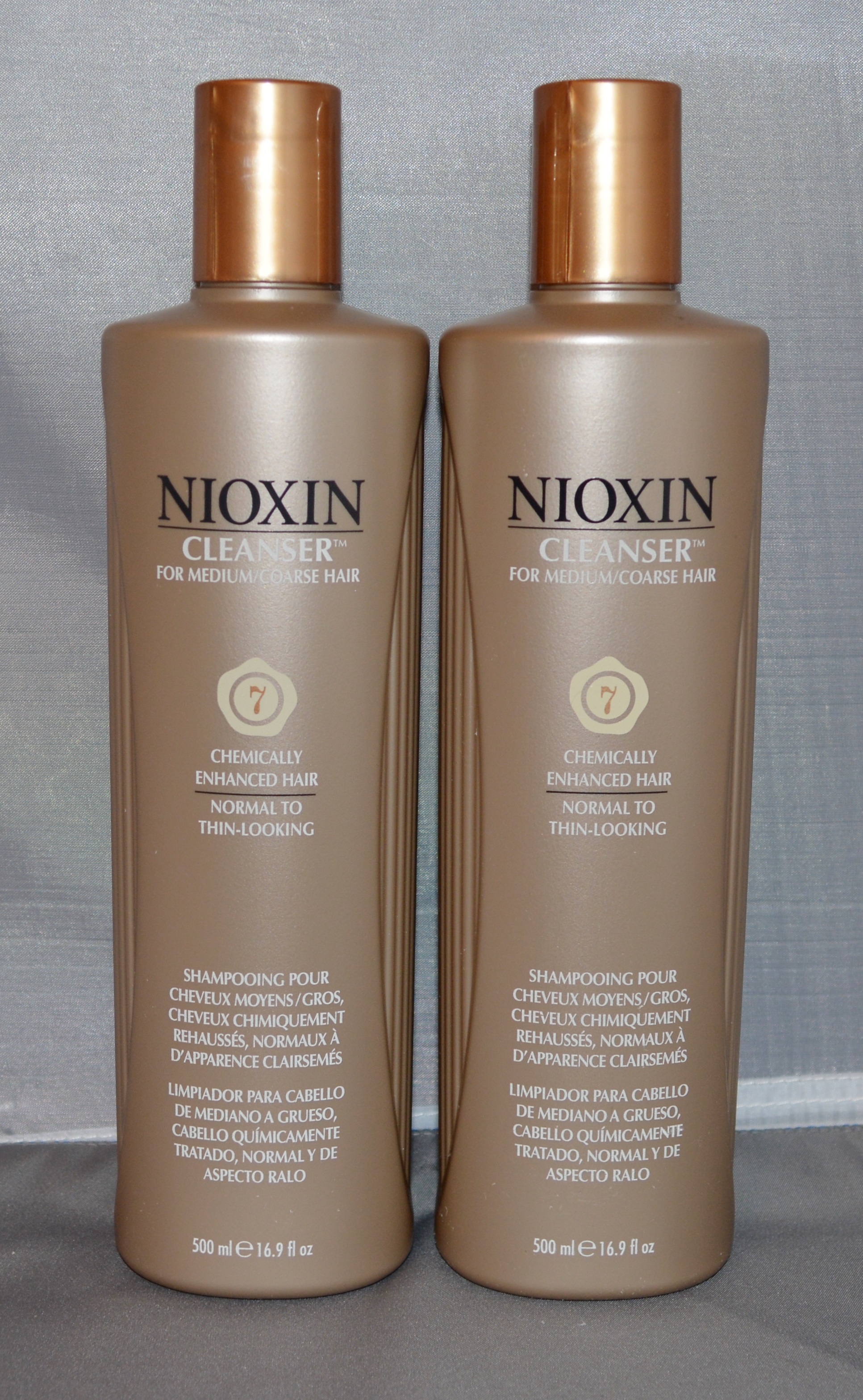 Nioxin Cleanser System 7 Medium/Coarse/Treated/Normal to Thin-Looking Hair 16.9 oz (2 pack)