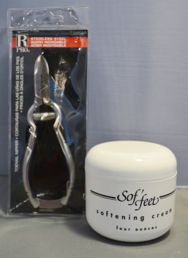 Sof'feet Softening Cream 4 oz with Revlon Professional Stainless Steel Toenail Nippers