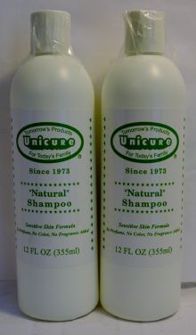Unicure Natural Shampoo 12oz (2 pack)