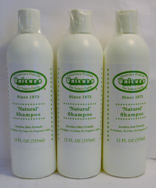 Unicure Natural Shampoo 12oz (4 pack)